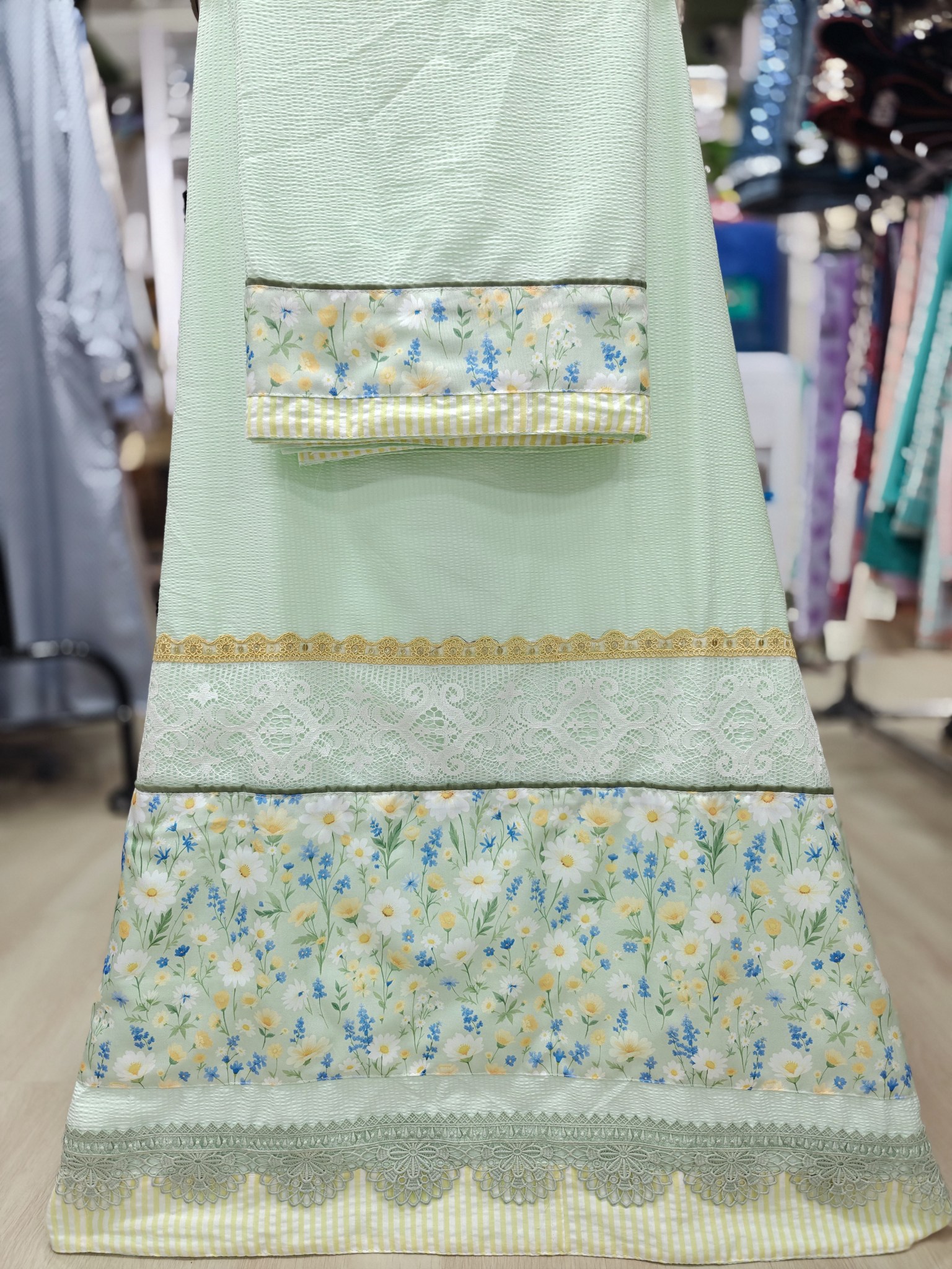 Popcorn pastel Green Lacing Rida Popcorn pastel Green Lacing Rida